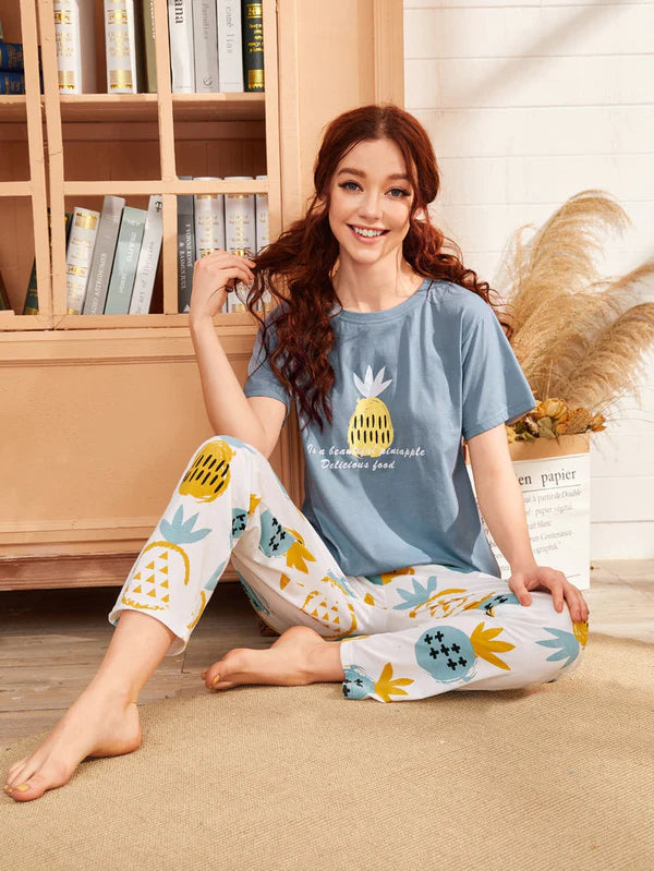 Pienapple Printed Night Suit