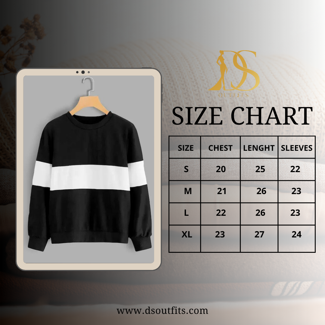 Zebra Black And White Block Sweatshirt