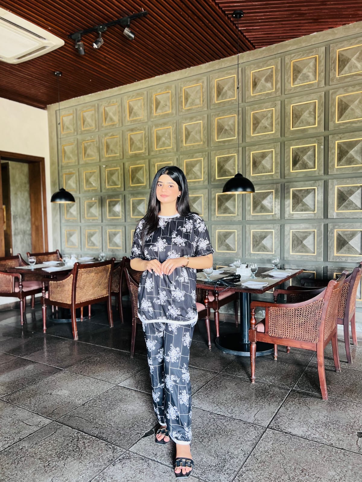 MOONLIT GARDEN PRINTED SHIRT AND TROUSER