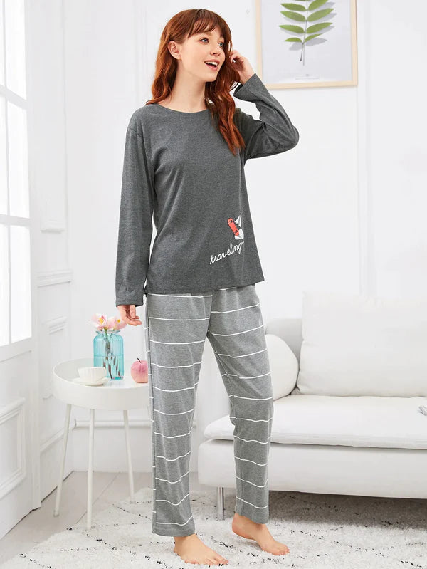 Travelling Printed Night Suit