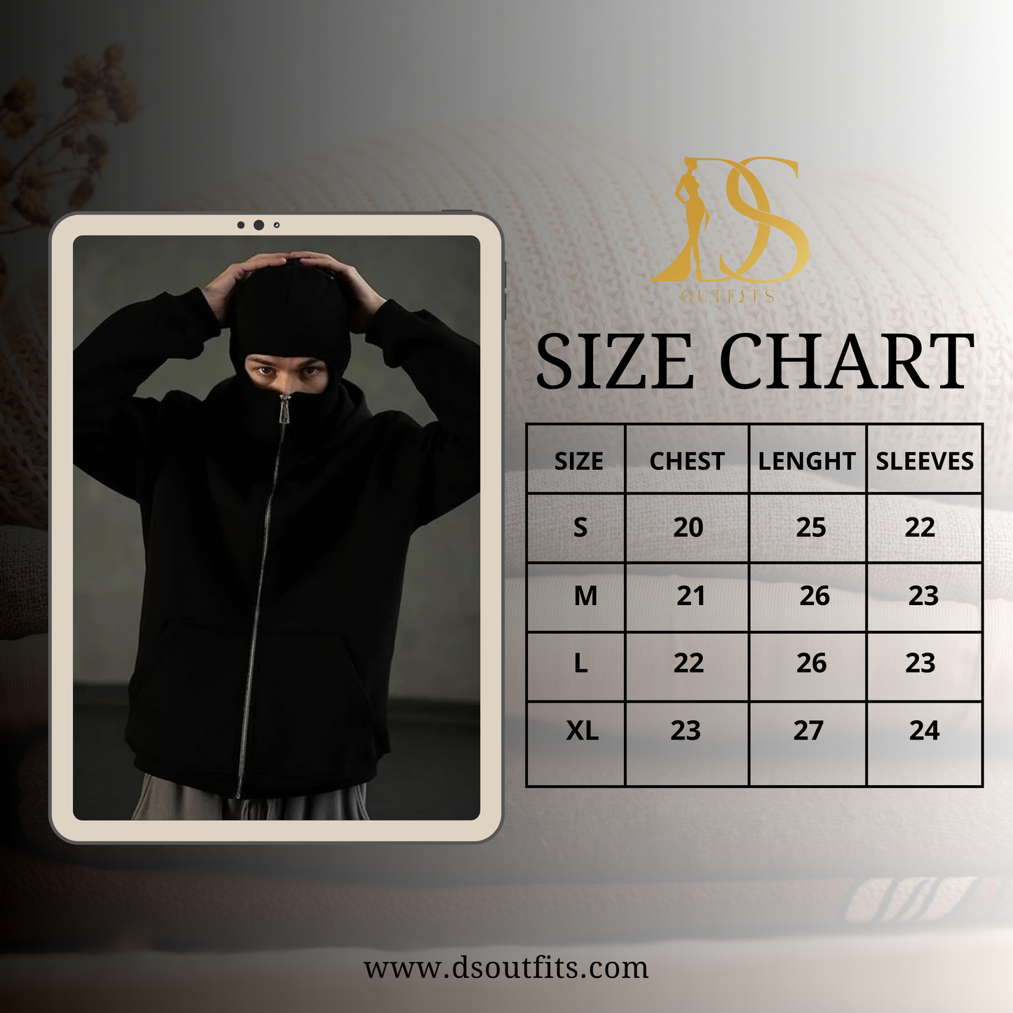 Balaclava Ninja Zipper Hoodie Jacket